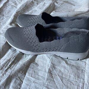 Skechers womens Charcoal Slip-On Loafers